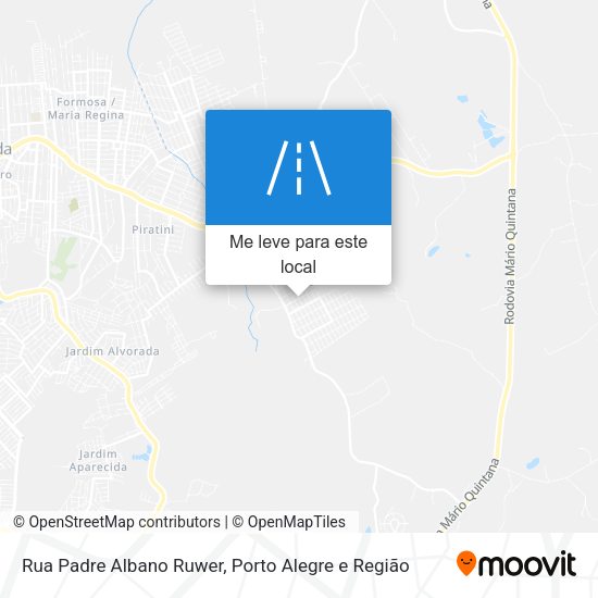 Rua Padre Albano Ruwer mapa