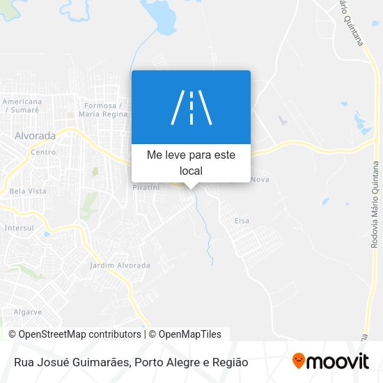 Rua Josué Guimarães mapa