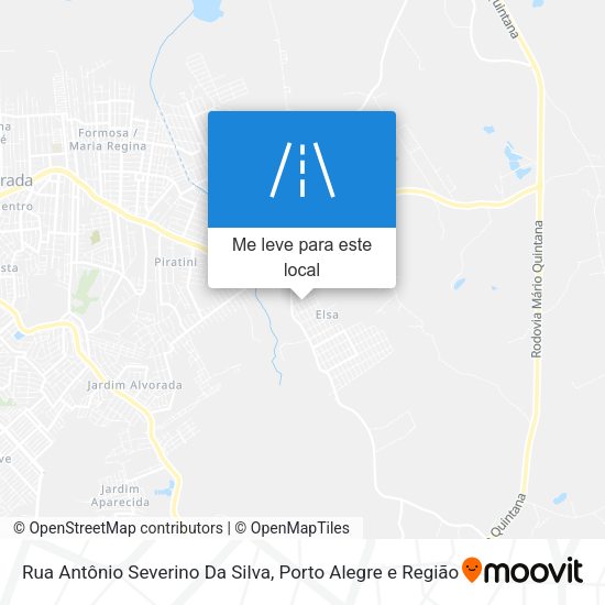 Rua Antônio Severino Da Silva mapa