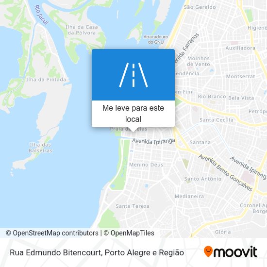 Rua Edmundo Bitencourt mapa