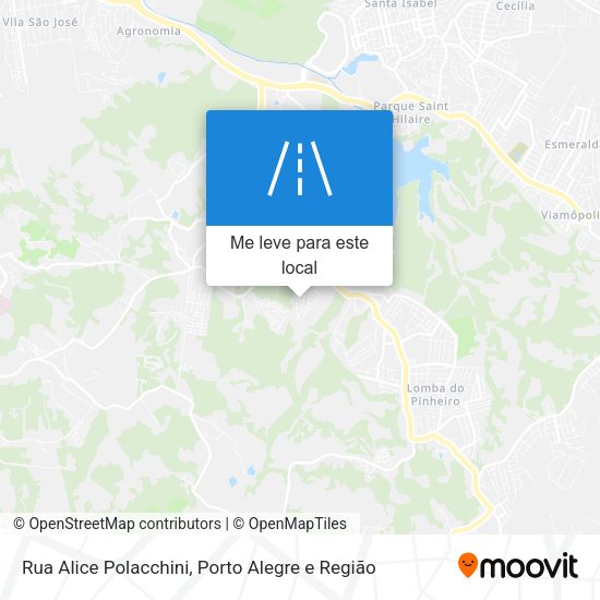 Rua Alice Polacchini mapa
