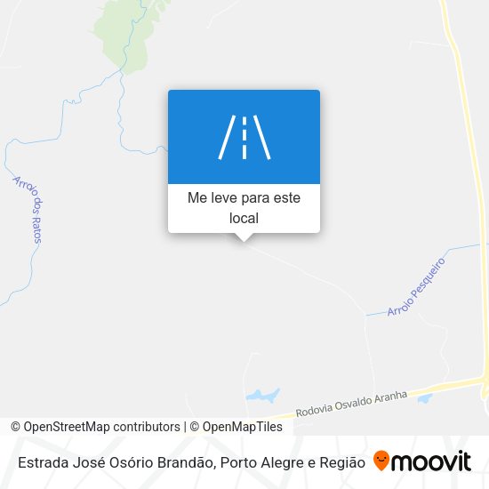 Estrada José Osório Brandão mapa