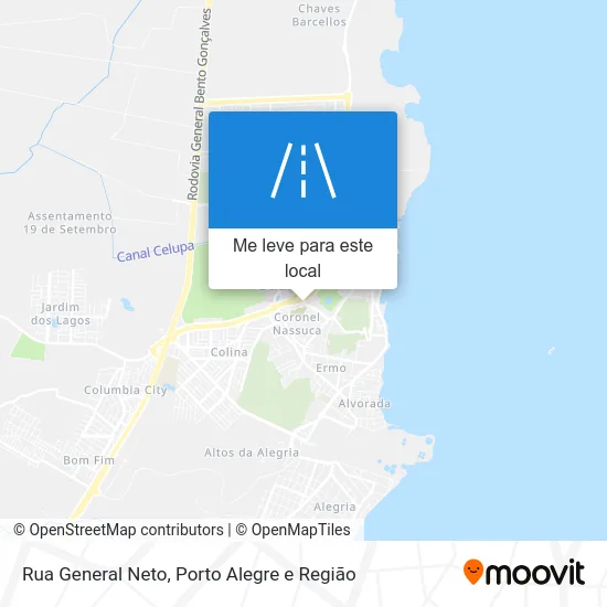 Rua General Neto mapa