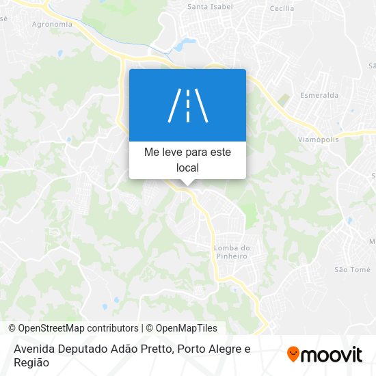 Avenida Deputado Adão Pretto mapa