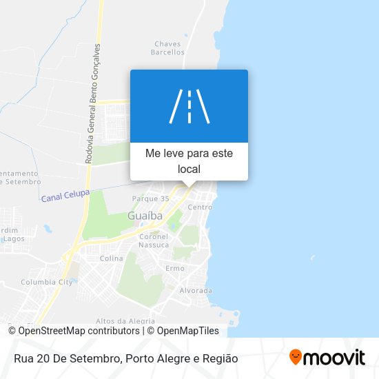 Rua 20 De Setembro mapa