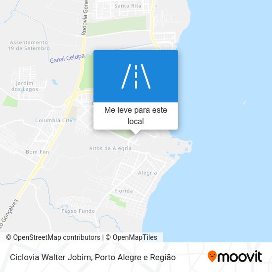 Ciclovia Walter Jobim mapa
