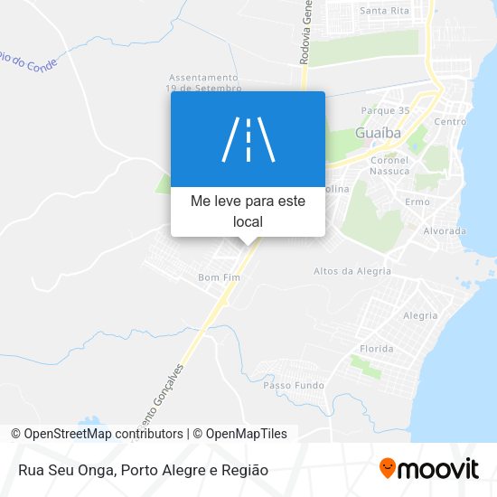 Rua Seu Onga mapa