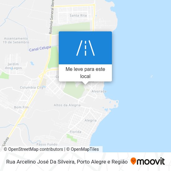 Rua Arcelino José Da Silveira mapa