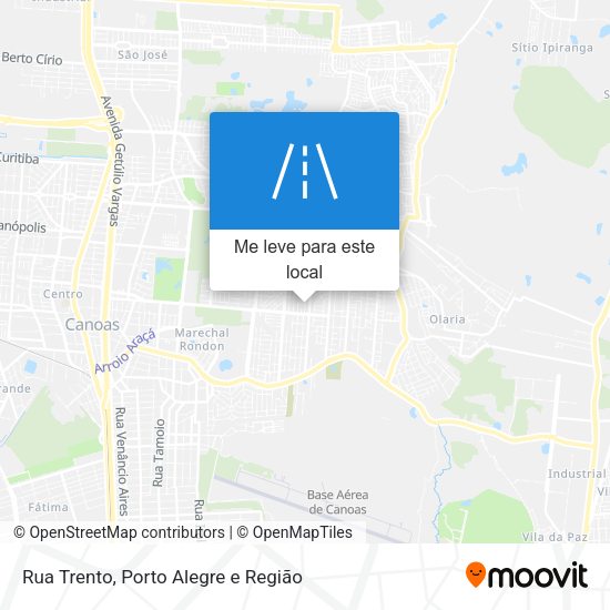 Rua Trento mapa