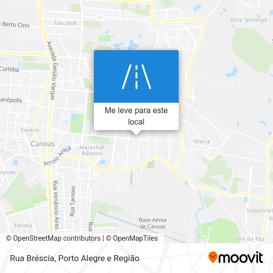 Rua Bréscia mapa