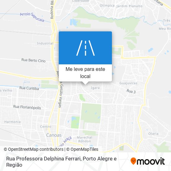 Rua Professora Delphina Ferrari mapa