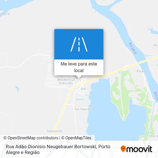Rua Adão Dionísio Neugebauer Bortowski mapa