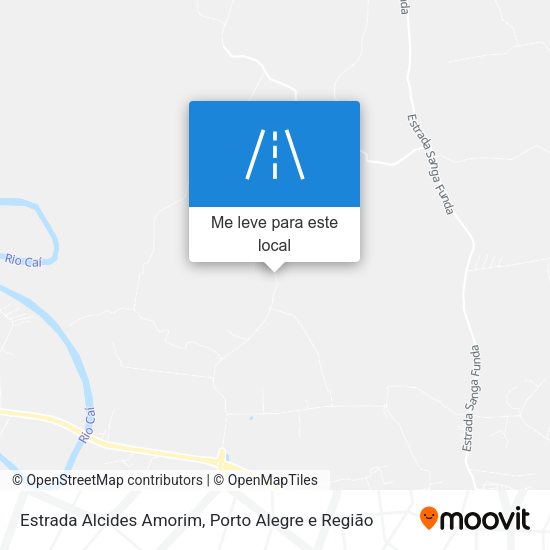 Estrada Alcides Amorim mapa