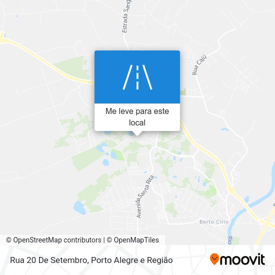 Rua 20 De Setembro mapa