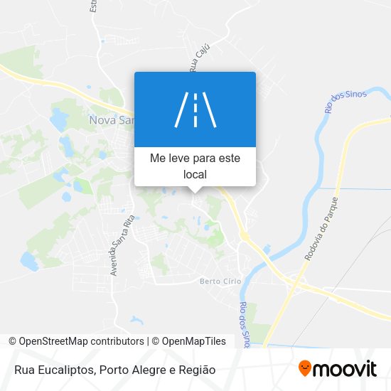 Rua Eucaliptos mapa