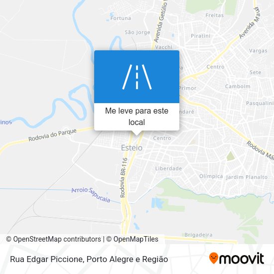 Rua Edgar Piccione mapa