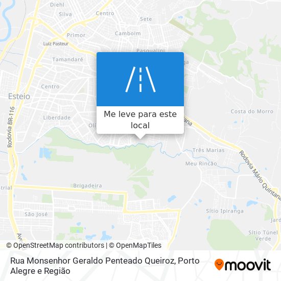 Rua Monsenhor Geraldo Penteado Queiroz mapa