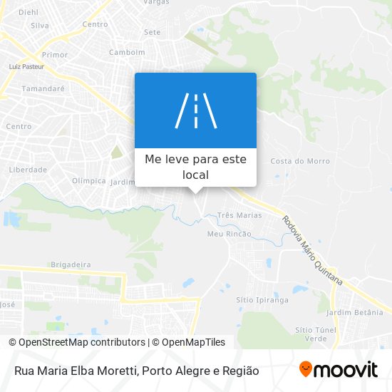 Rua Maria Elba Moretti mapa