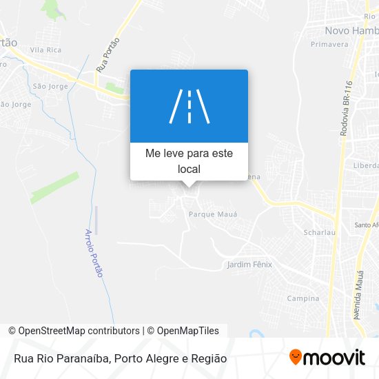 Rua Rio Paranaíba mapa