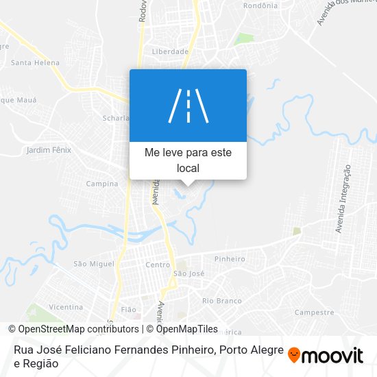 Rua José Feliciano Fernandes Pinheiro mapa
