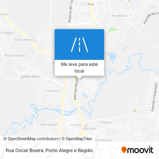 Rua Oscar Boeira mapa