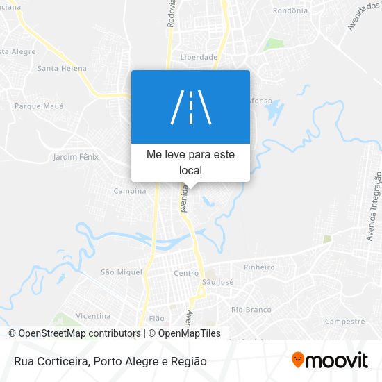 Rua Corticeira mapa