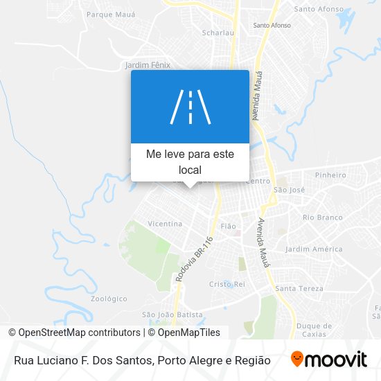 Rua Luciano F. Dos Santos mapa