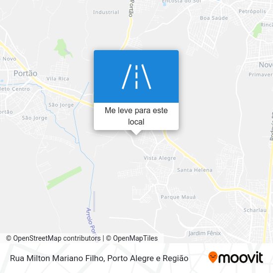 Rua Milton Mariano Filho mapa