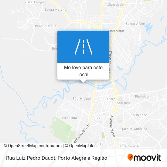 Rua Luiz Pedro Daudt mapa
