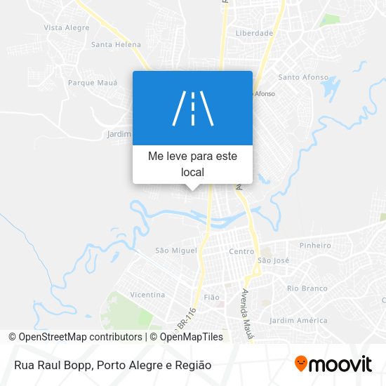 Rua Raul Bopp mapa