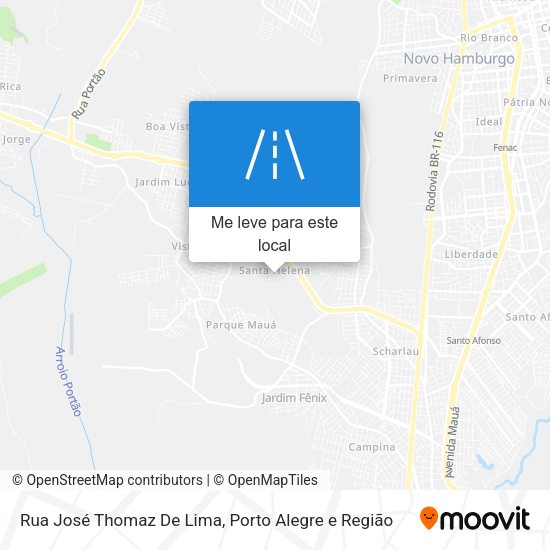Rua José Thomaz De Lima mapa