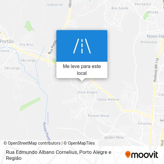 Rua Edmundo Albano Cornelius mapa