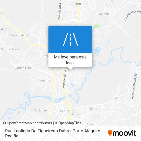 Rua Leolinda Da Figueiredo Daltro mapa