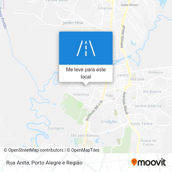 Rua Anita mapa
