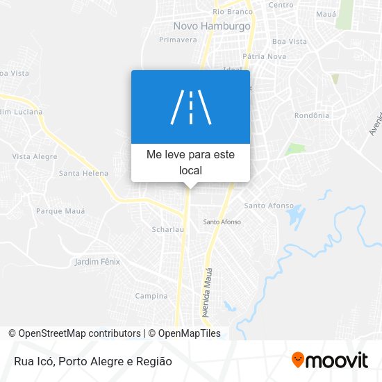 Rua Icó mapa