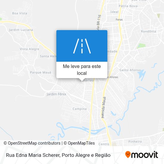 Rua Edna Maria Scherer mapa