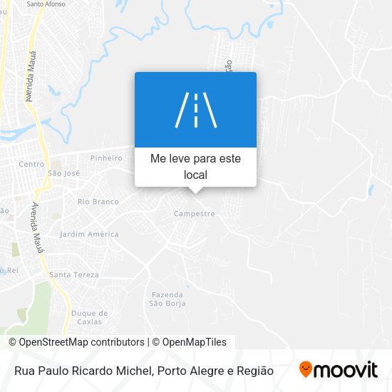 Rua Paulo Ricardo Michel mapa