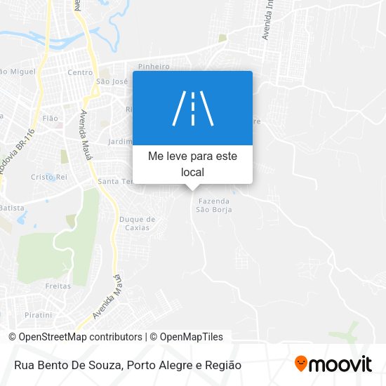 Rua Bento De Souza mapa
