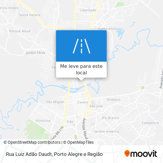 Rua Luiz Adão Daudt mapa