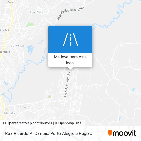 Rua Ricardo A. Dantas mapa