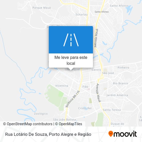 Rua Lotário De Souza mapa
