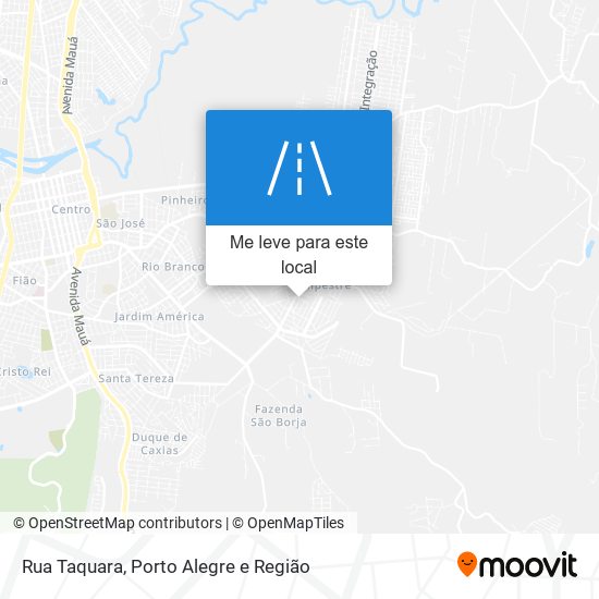 Rua Taquara mapa