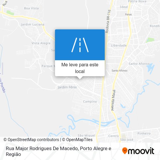 Rua Major Rodrigues De Macedo mapa