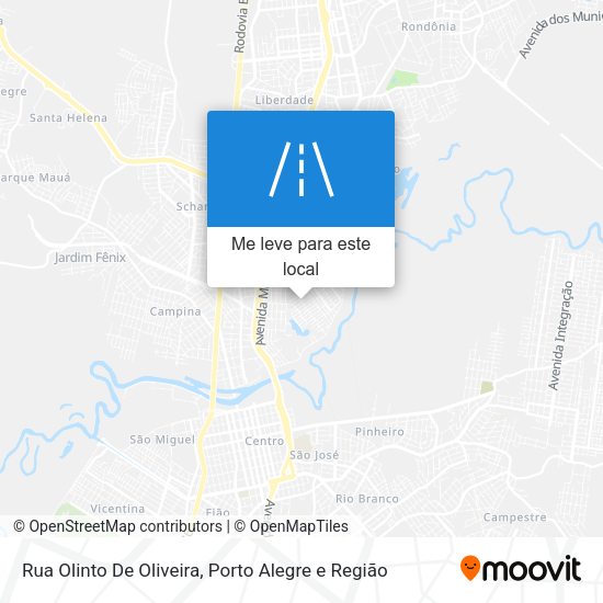 Rua Olinto De Oliveira mapa