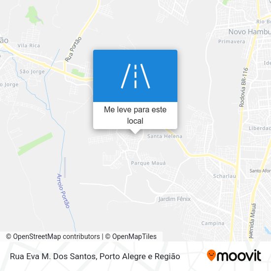 Rua Eva M. Dos Santos mapa