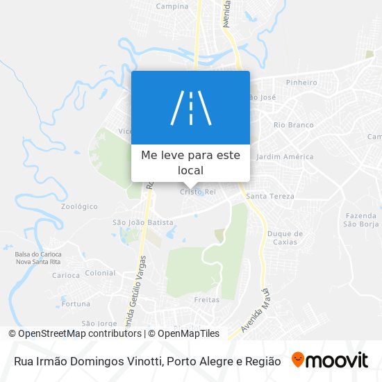 Rua Irmão Domingos Vinotti mapa