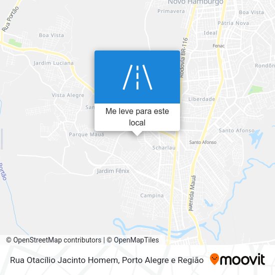 Rua Otacílio Jacinto Homem mapa