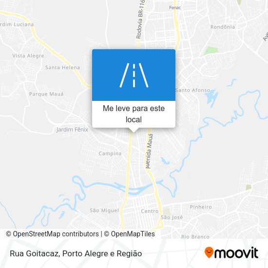 Rua Goitacaz mapa