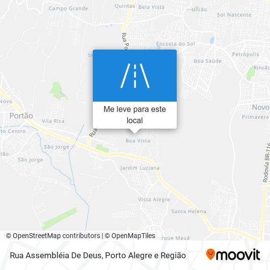 Rua Assembléia De Deus mapa