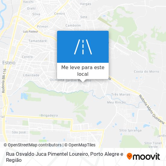 Rua Osvaldo Juca Pimentel Loureiro mapa